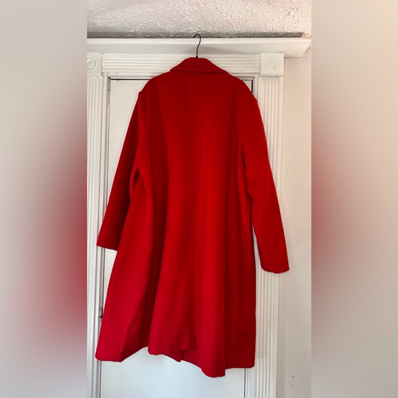 Intempo Double-Breasted Red Coat - Size 3X - Picture 3 of 4
